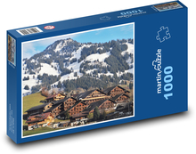 Alpská dedina Puzzle 1000 dielikov - 60 x 46 cm 