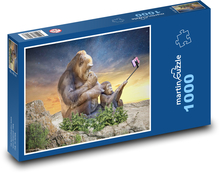 Małpy Puzzle 1000 elementów - 60x46 cm