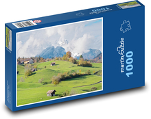 Góry - Szwajcaria Puzzle 1000 elementów - 60x46 cm