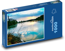 Jezioro - Las Puzzle 1000 elementów - 60x46 cm