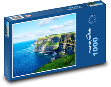 Skalnaté pobřeží Irsko Puzzle 1000 - 60x46 cm