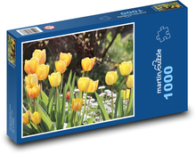 Žluté tulipány Puzzle 1000 dílků - 60 x 46 cm