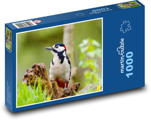 Strakapoud veľký - ďateľ Puzzle 1000 dielikov - 60 x 46 cm 