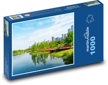 Asie - Čcheng-tu, jezero Puzzle 1000 - 60x46 cm
