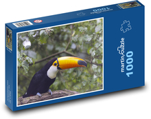 Tukan - pták Puzzle 1000 dílků - 60 x 46 cm