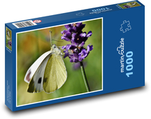 Schmetterling auf Lavendel Puzzle 1000 Teile - 60 x 46 cm