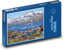 Tasiilaq - Grónsko Puzzle 1000 dílků - 60 x 46 cm