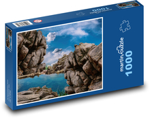 Horské jazero Puzzle 1000 dielikov - 60 x 46 cm