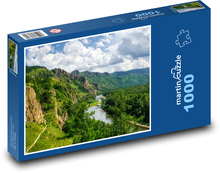 Khakassia - rieka, Rusko Puzzle 1000 dielikov - 60 x 46 cm 