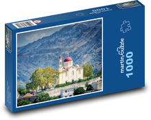 Klasztor - góry, Grecja Puzzle 1000 elementów - 60x46 cm