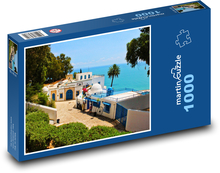Sidi Bou Said - Tunisko Puzzle 1000 dílků - 60 x 46 cm