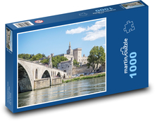 Most Awinion - Francja Puzzle 1000 elementów - 60x46 cm