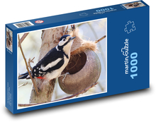 Strakapoud large - bird Puzzle 1000 pieces - 60 x 46 cm 