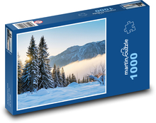 Zimná krajina - hory Puzzle 1000 dielikov - 60 x 46 cm