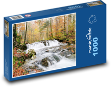 Jeseň - potok, príroda Puzzle 1000 dielikov - 60 x 46 cm