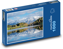 Podzim - jezero Puzzle 1000 dílků - 60 x 46 cm