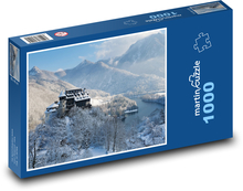 Pejzaż zimowy - Zamek Puzzle 1000 elementów - 60x46 cm
