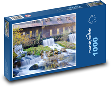 Wodospady - Młyn Puzzle 1000 elementów - 60x46 cm