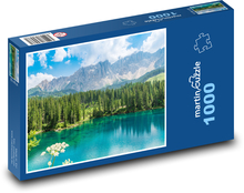 Dolomity, jazero Puzzle 1000 dielikov - 60 x 46 cm 