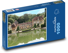 Zámok - Francúzsko, vidiek Puzzle 1000 dielikov - 60 x 46 cm 