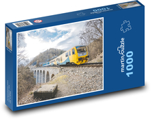 Vlak - koleje, viadukt Puzzle 1000 - 60x46 cm