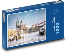 Polsko - Krakow, hrad Puzzle 1000 dílků - 60 x 46 cm