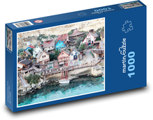 Gulf Village - Malta Puzzle 1000 elementów - 60x46 cm