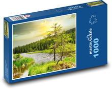 Jezero - les Puzzle 1000 dílků - 60 x 46 cm