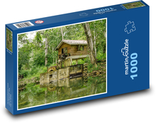 Watermill in the forest Puzzle 1000 pieces - 60 x 46 cm 