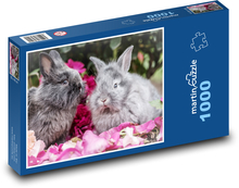 Żywe króliki domowe Puzzle 1000 elementów - 60x46 cm
