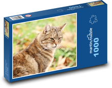 Katze im Garten Puzzle 1000 Teile - 60 x 46 cm