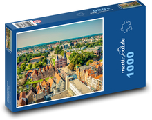 Lübeck - Holštýnské brány, Německo Puzzle 1000 dílků - 60 x 46 cm