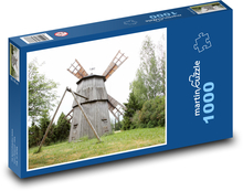 Starý větrný mlýn Puzzle 1000 dílků - 60 x 46 cm