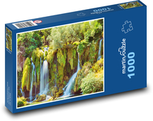 Wasserfall. Puzzle 1000 Teile - 60 x 46 cm