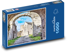 Średniowieczne miasto - Francja Puzzle 1000 elementów - 60x46 cm