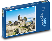 Kościół - średniowieczna kaplica Puzzle 1000 elementów - 60x46 cm