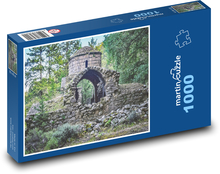 Cypr - Opuszczony klasztor Puzzle 1000 elementów - 60x46 cm
