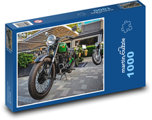 Historický motocykl Puzzle 1000 - 60x46 cm
