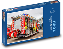 Hasičské auto Puzzle 1000 dielikov - 60 x 46 cm