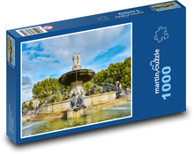 Frankreich - Brunnen Puzzle 1000 Teile - 60 x 46 cm