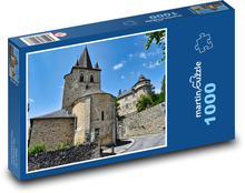 Twierdza średniowieczna - kościół Puzzle 1000 elementów - 60x46 cm
