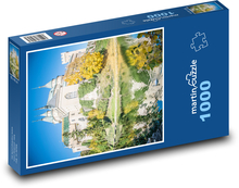 Jeseň - hrad Puzzle 1000 dielikov - 60 x 46 cm