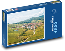 Francja - Wine Village Puzzle 1000 elementów - 60x46 cm