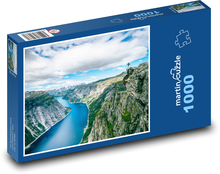 Nórsko - rieka Puzzle 1000 dielikov - 60 x 46 cm 