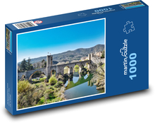 Medieval bridge Puzzle 1000 pieces - 60 x 46 cm