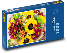 Kytice - kvety Puzzle 1000 dielikov - 60 x 46 cm