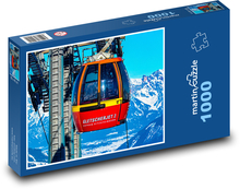 Berge - Seilbahn Puzzle 1000 Teile - 60 x 46 cm