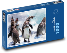 Pinguine im Schnee Puzzle 1000 Teile - 60 x 46 cm