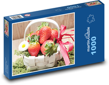 Kôš s jahodami Puzzle 1000 dielikov - 60 x 46 cm 