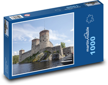 Hrad Olavinlinna - Finsko Puzzle 1000 dílků - 60 x 46 cm